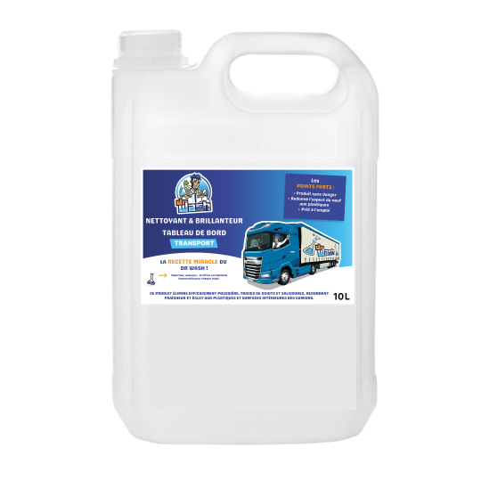 Nettoyant et brillanteur tableau de bord - 10L Transport